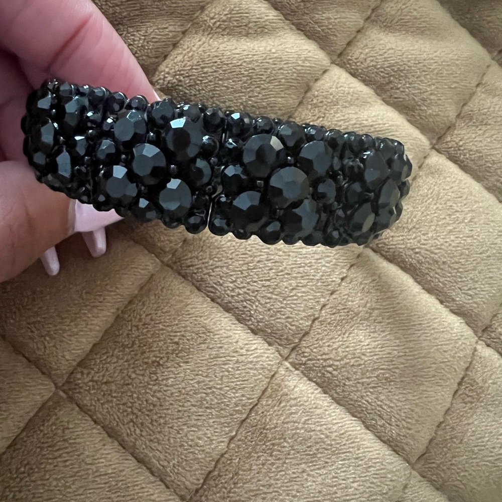 Elegant Black Statement Bracelet